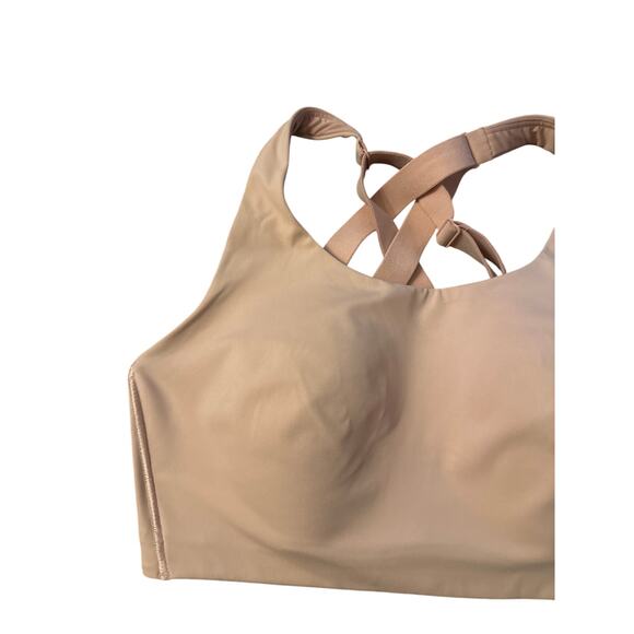 Women 32DD Lululemon Pink Sports Bra Strappy Adjustable Padded High Support - Picture 2 of 5